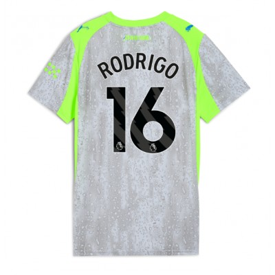 Ženski Nogometni dresi Manchester City Rodri Hernandez #16 Tretji 2025-26 Kratek Rokav Ženski Nogometni dresi Manchester City Rodri Hernandez #16 Tretji 2025-26 Kratek Rokav